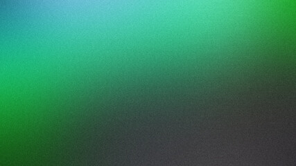 Green and blue gradient background fading to black, featuring a subtle noise texture