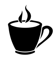 Coffee Cups Silhouettes Collection vector