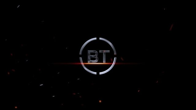 3D BT Logo Animation, Cinematic Bt tb Logo Letter Animation Videos On Black Background