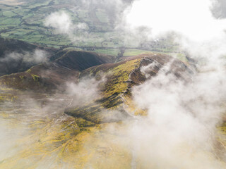 Amazing Cloud Inversion Over Mountain In The Lake Distract From Above