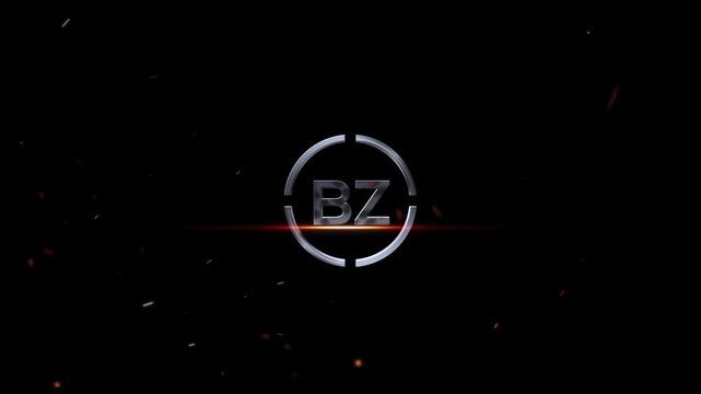 3D BZ Logo Animation, Cinematic Bz zb Logo Letter Animation Videos On Black Background