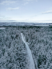 Amazing Winter Landscape From Above