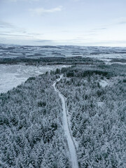 Amazing Winter Landscape From Above