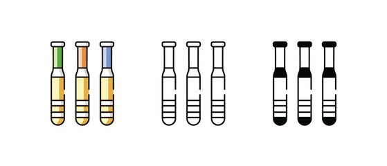 Baseball Bat Rack icons vector set stock illustration