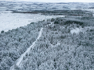 Amazing Winter Landscape From Above