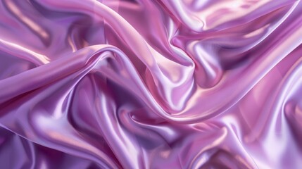 Obraz premium Luxurious silk satin background in shades of purple and pink with lustrous folds ideal for design Website banner for special occasions like Valentine s Day and birthdays Overhead shot on a t