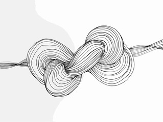 Intertwined Enigma: Exploring the Labyrinthine Journeys of Resilience Through a Single Continuous Line