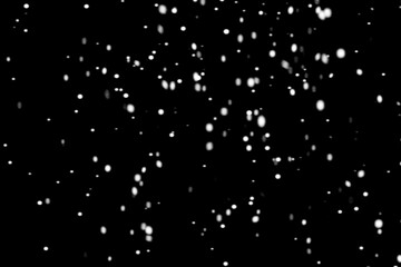 snow flakes on black background
