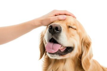 Golden Retriever Blissfully Happy