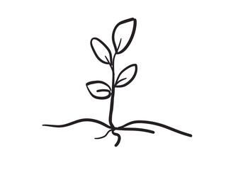 Obraz premium Growth and Emergence: A Seed's Journey from Dormancy to Life