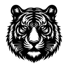 Obraz premium tiger head vector