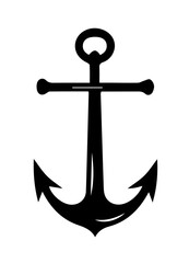 Anchor Silhouette vector isolated illustration