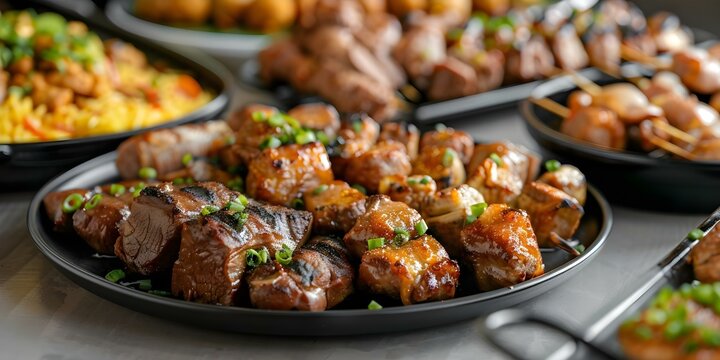 Savor the Taste of Flavorful Filipino Meat Dishes. Concept Filipino Cuisine, Meat Dishes, Flavorful Recipes, Traditional Flavors, Exotic Ingredients