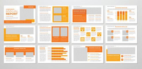 business presentation editable print template design with minimalist and simple layout style use for company profile and business annual report