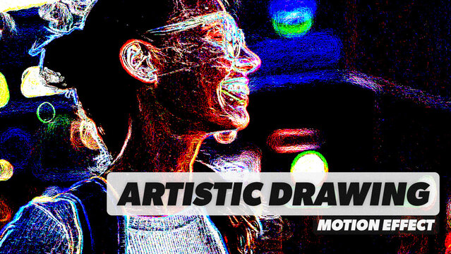 Artistic Drawing Procedural Motion Effect