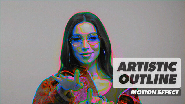Artistic Outline Procedural Motion Effect 