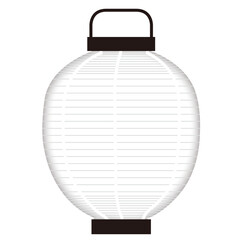 和風の白い提灯