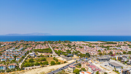 Kusadasi Davutlar Aegean Turkey aerial view