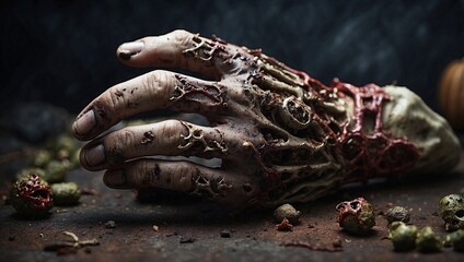 Halloween skull and bones 