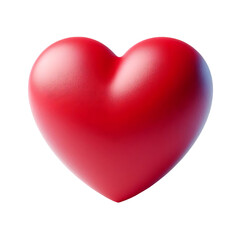 3d Heart icon on transparent background