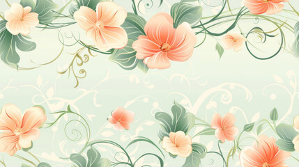 delicate floral seamless pattern