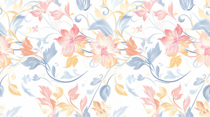 delicate floral seamless pattern