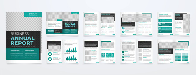 business brochure editable print template design with minimalist and simple layout style use for company profile and business presentation