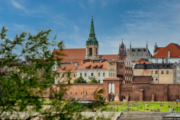 rzeka, woda, niebo, jezior, gród, krajobraz, architektura, charakter, chmura, budowa, brydż,...