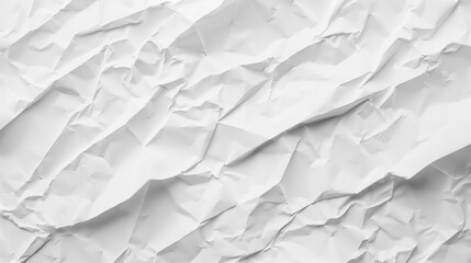 Fototapeta premium White Paper Texture background overlay effect on transparent. Crumpled translucent white paper abstract shape background with space for text