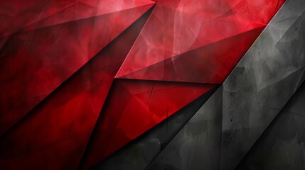 Abstract red and black grunge background. 3d render illustration.