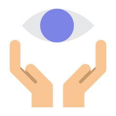 Eye Care Vector Flat Icon Design