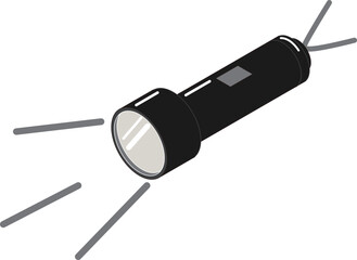 懐中電灯のイラスト