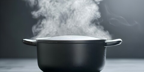 Just cooked Maklouba pot steamy from flipping aromatic Middle Eastern dish. Concept Food Photography, Middle Eastern Cuisine, Maklouba Recipe, Steamy Pot, Aromatic Dish