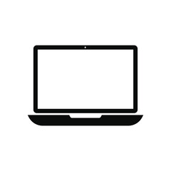 laptop computer icon isolated on white background