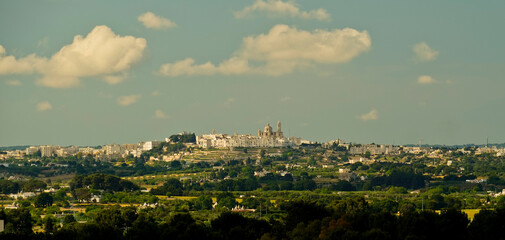 La città bianca di Locorotondo, Brindisi, Puglia. Italia