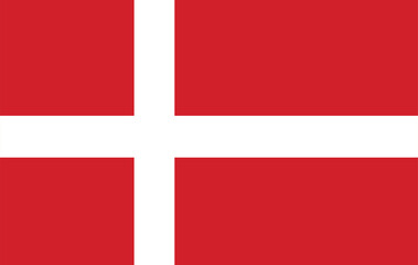 Obraz premium flag of Denmark Scandinavian flag, red cross white background, national symbol, danish flag