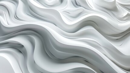 3D render of layers of white spotted material ai generated