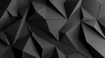 Obraz premium Abstract Black Polygonal Texture