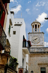 La città bianca di Locorotondo, Brindisi, Puglia. Italia