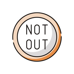 Not out vector icon