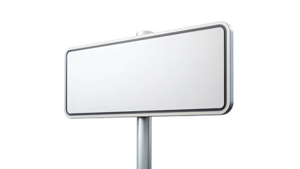 Fototapeta premium A blank billboard on a clean white background, ready for your message
