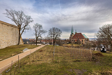 The cathedral of Erfurt in Thuringia