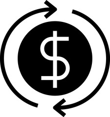 money transfer icons set. revenue cost vector icon. cost icon vector