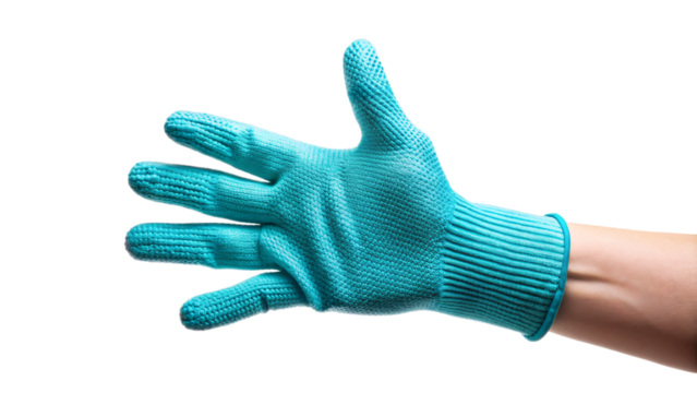 blue glove, a common symbol of protection for hands at work and home