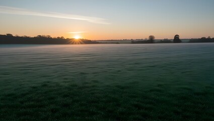 A beautifull view of sunset over the river