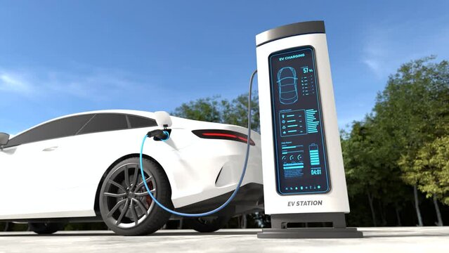 Electric car power charging, Charging technology, Clean energy filling technology.