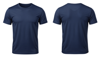 blank navy blue T shirt mockup template for t shirt design