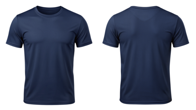 blank navy blue T shirt mockup template for t shirt design