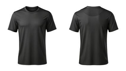 blank black T shirt mockup template for t shirt design