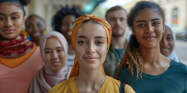 Activists from diverse backgrounds unite against racism for justice and equality. Concept Social Justice, Anti-Racism, Unity, Equality, Activism